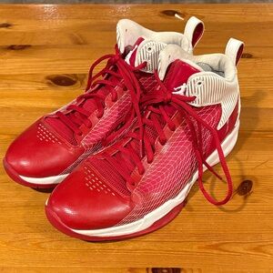 Jordan fly High-Top Red and White Sneakers